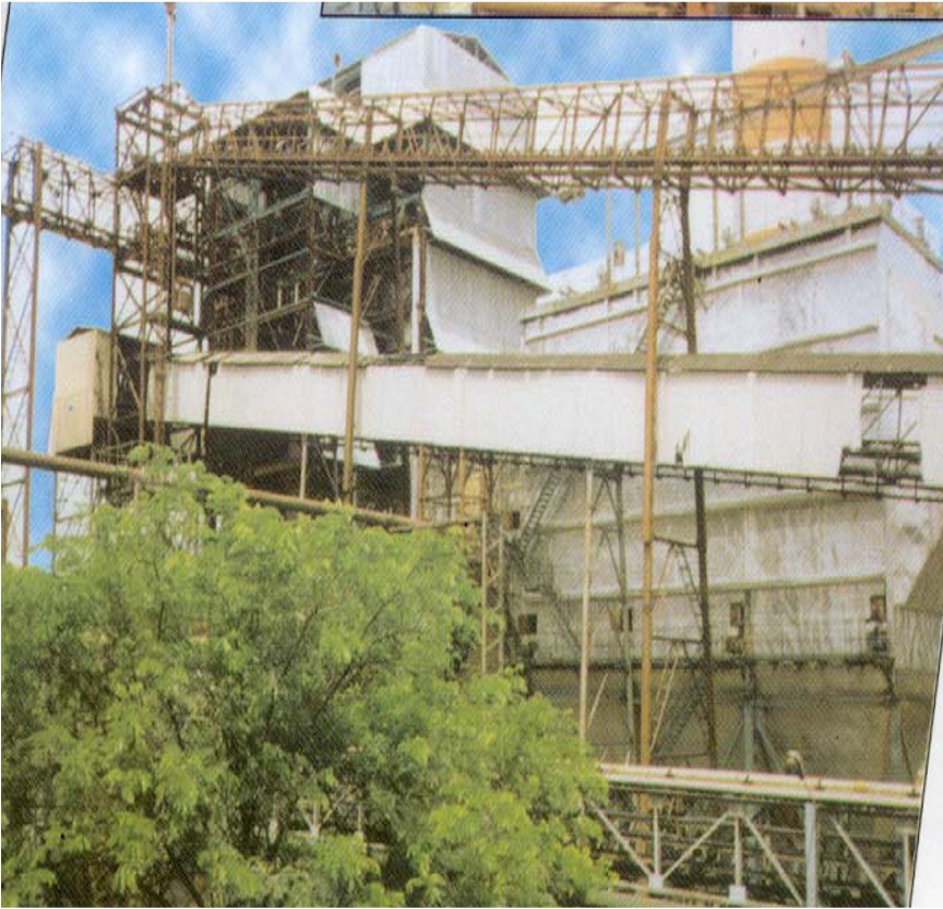 A picture of Mysore Paper Mills with Coal+Bagasse+Pith Fired Boiler from 1998